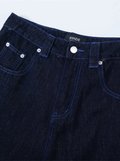 Men's Embroidered Wash Denim Shorts - Fashorio