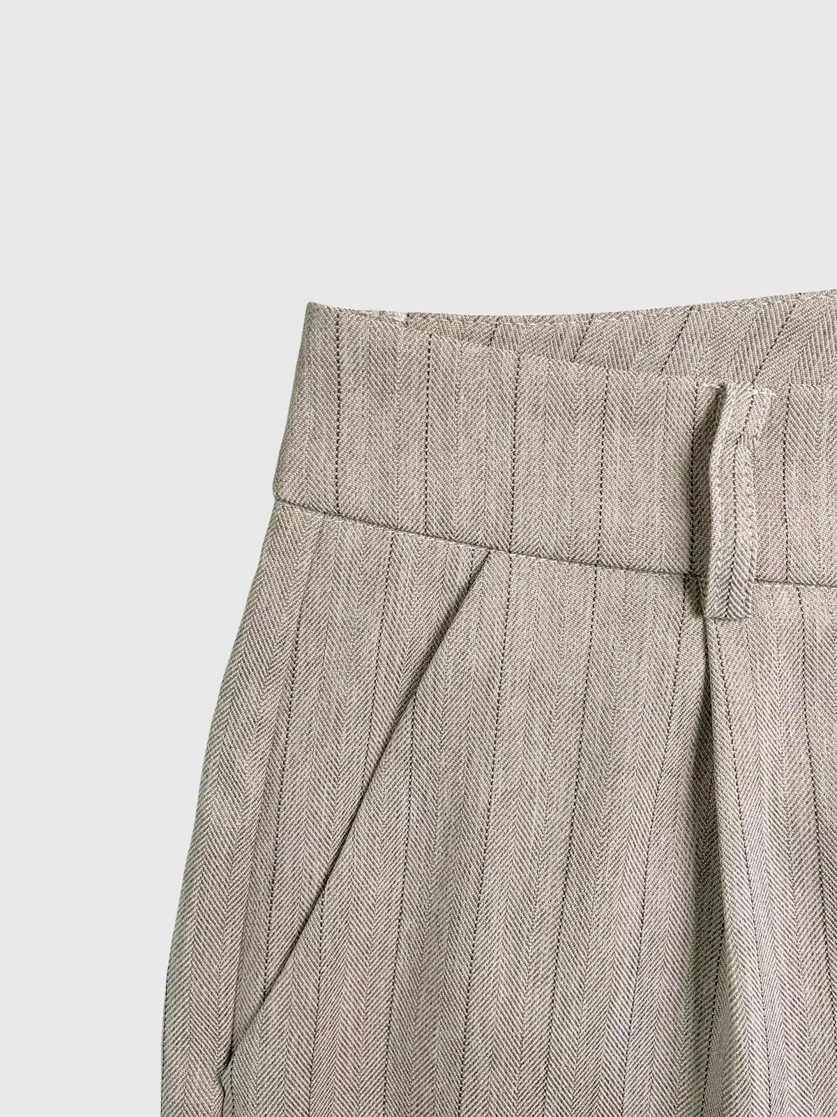Wide leg pants set back view