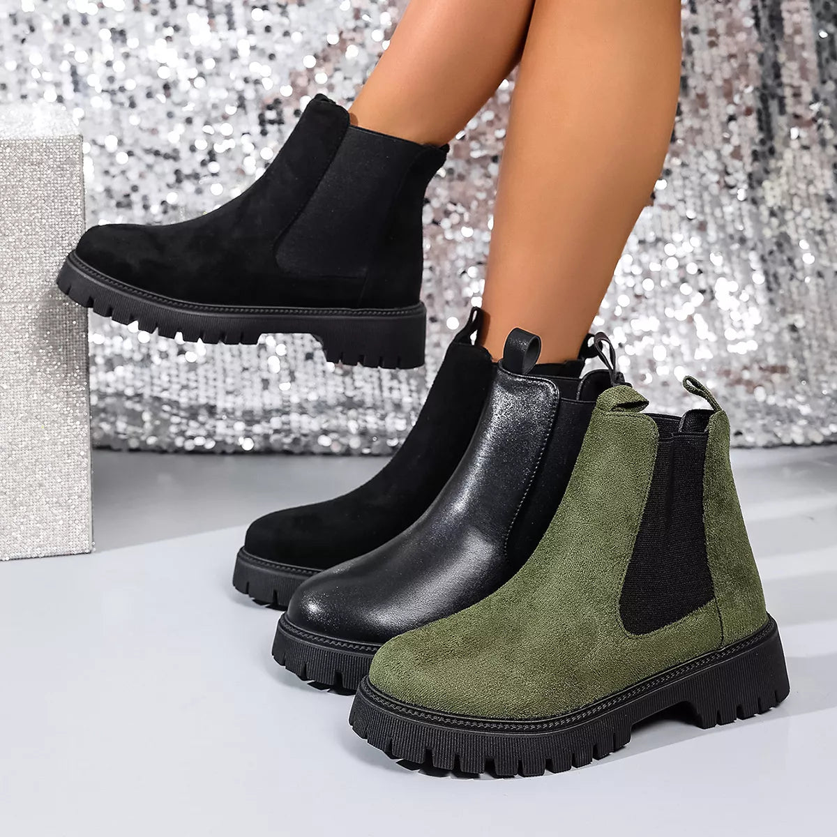 Ankle boots front view