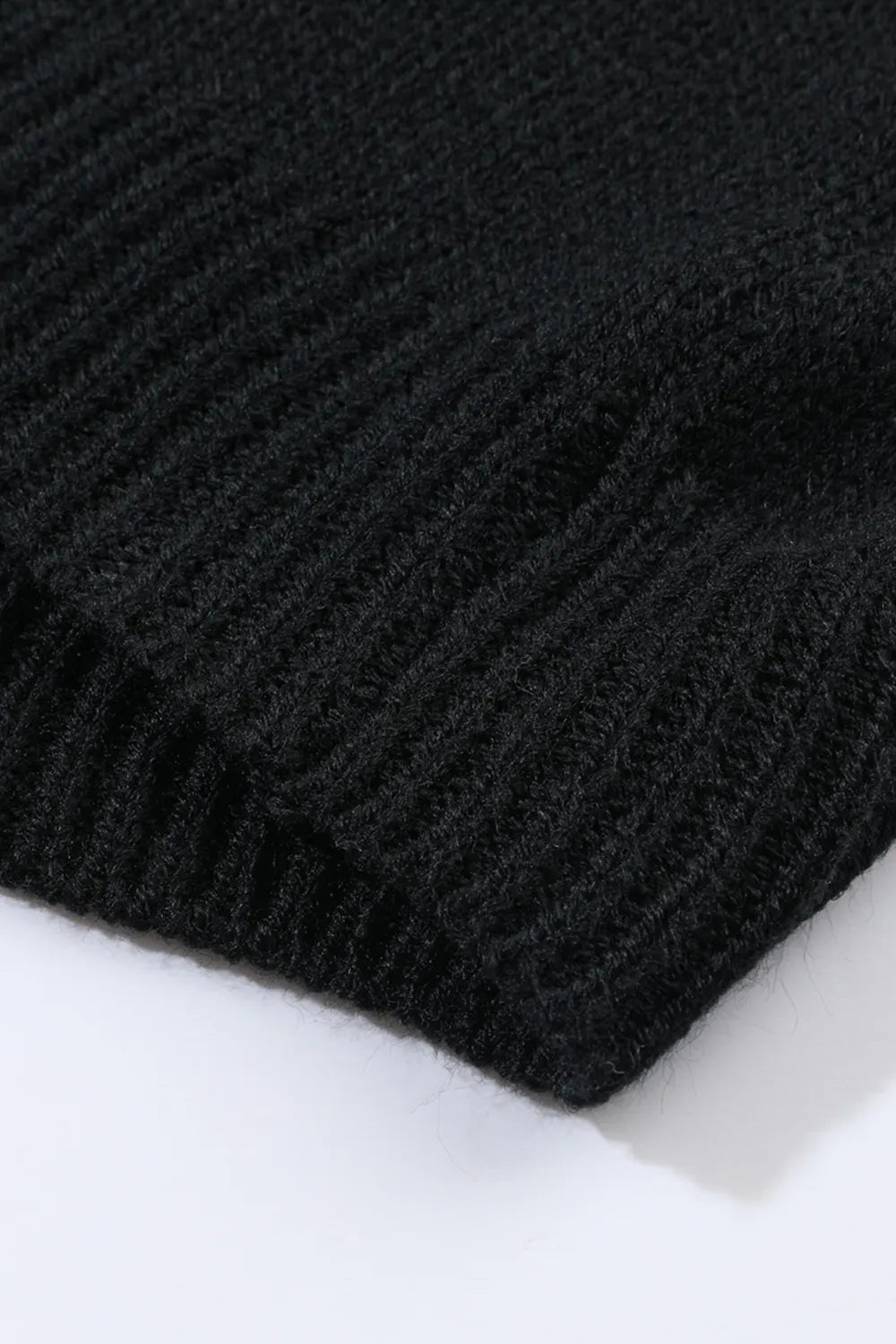 Floral Applique Drop Shoulder Open Front Cardigan - Fashorio