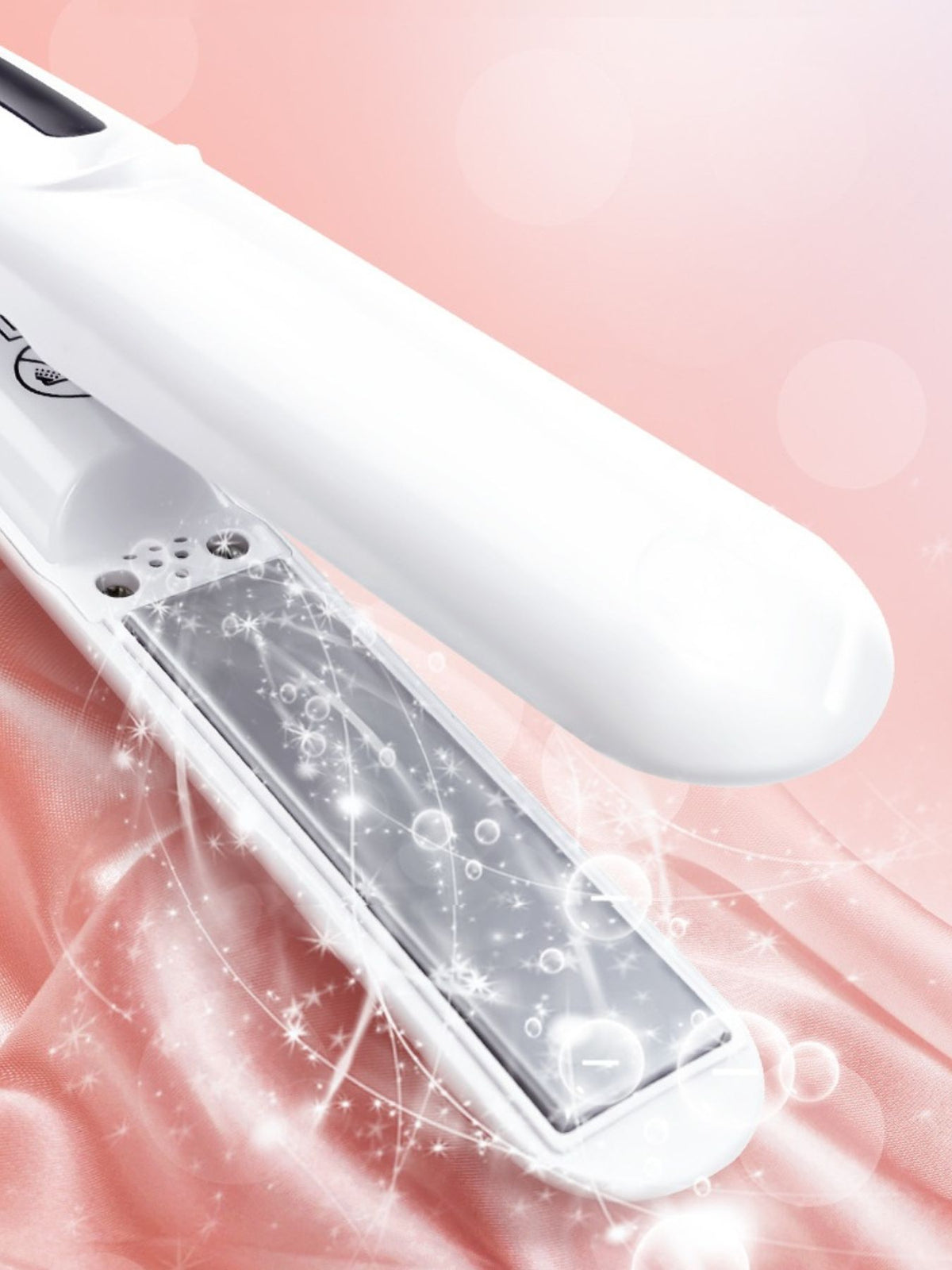 Curling iron barrel close up