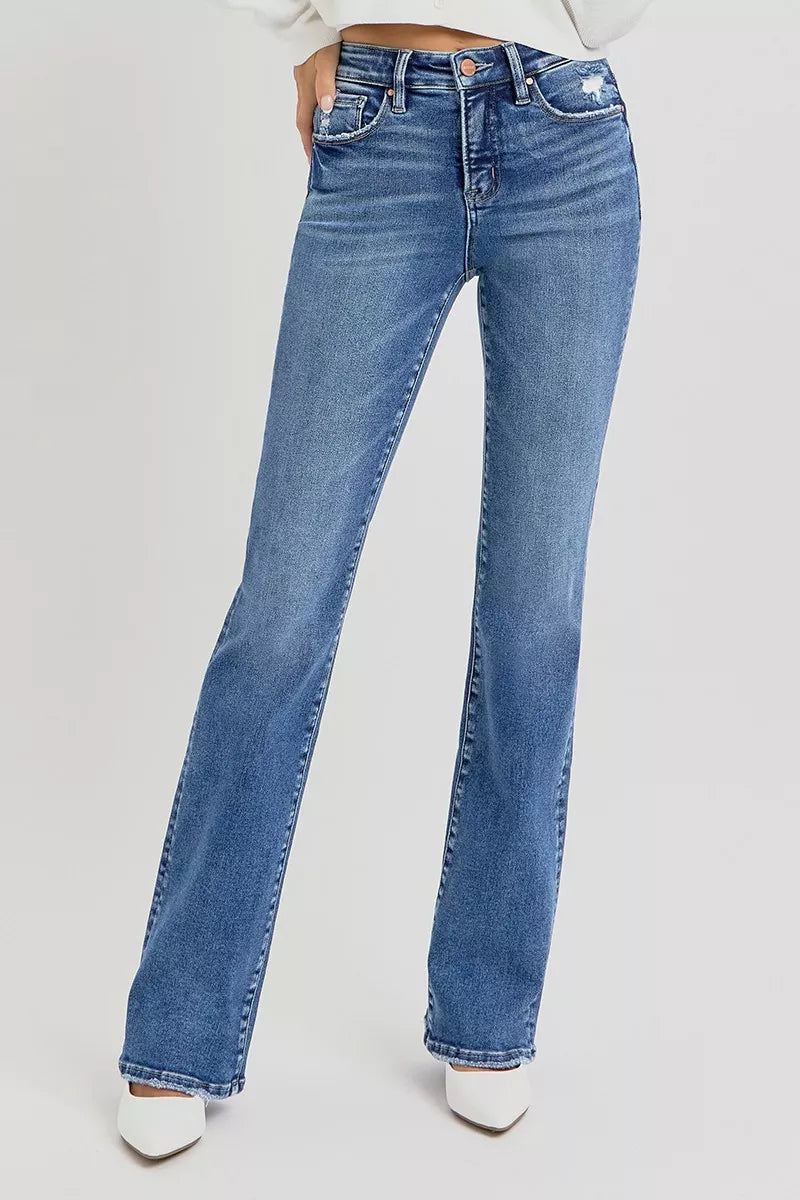 RISEN tummy control jeans waist detail