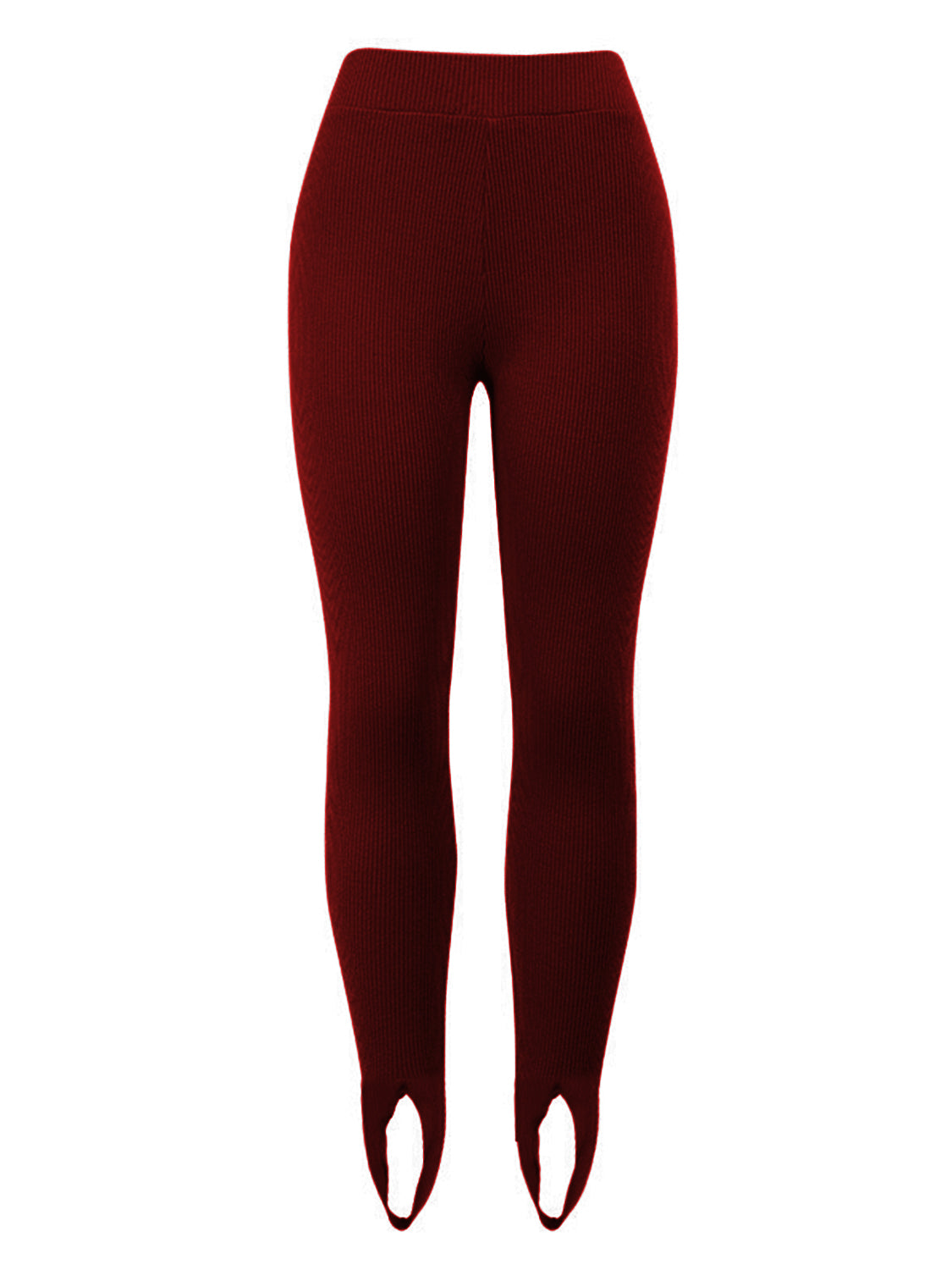 Ribbed leggings neutral color