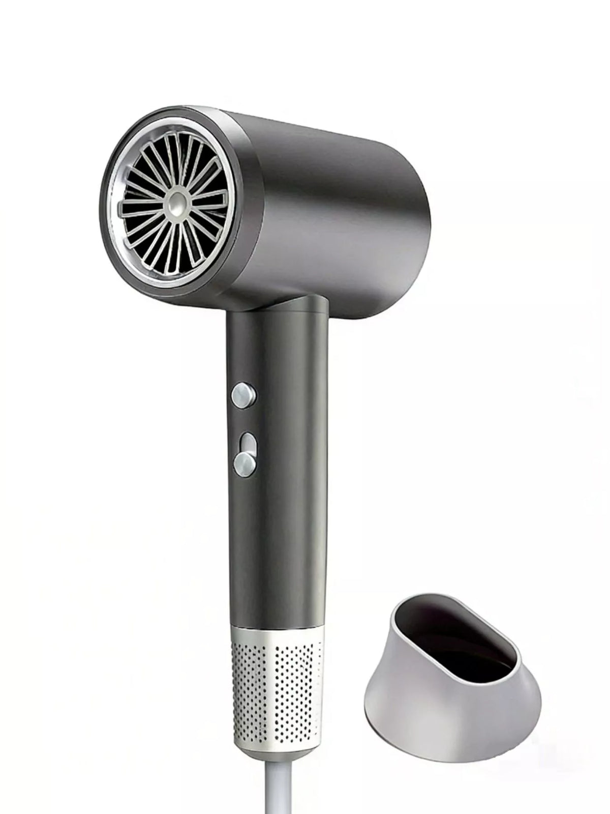 Hair dryer with power cord