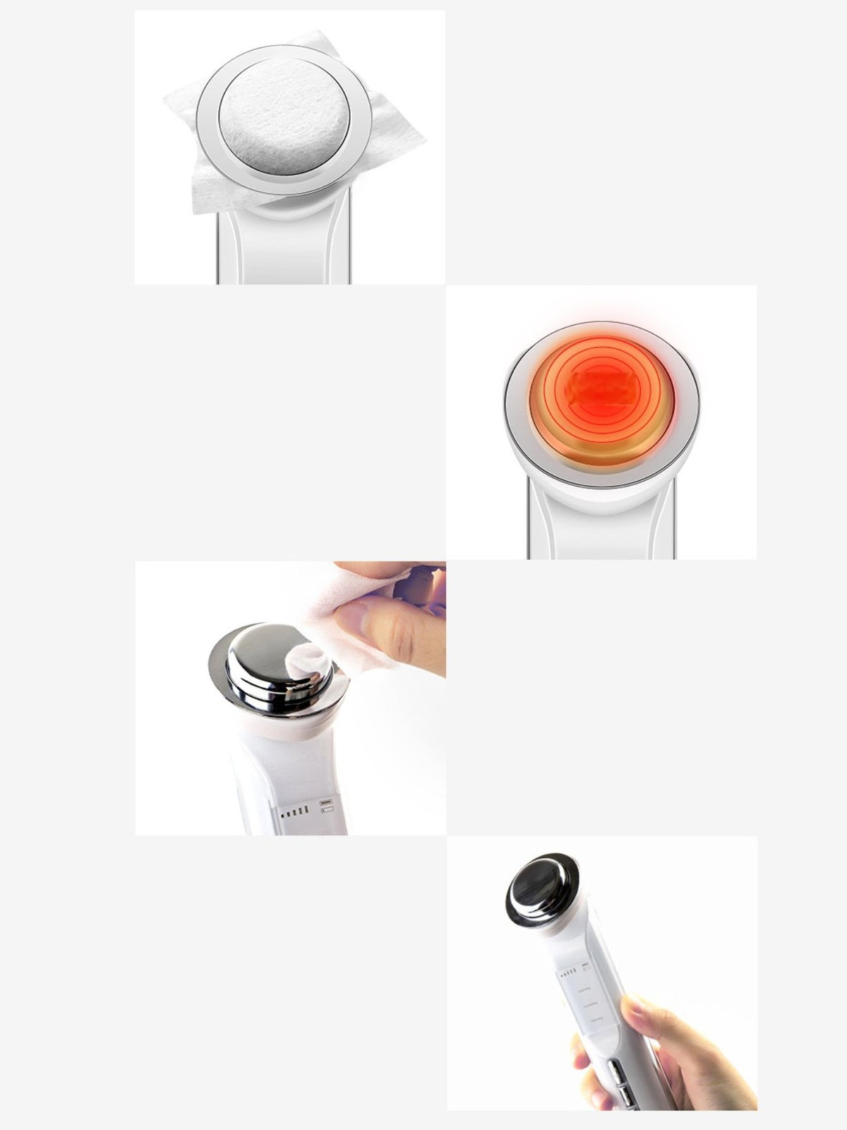 Facial beauty device packaged