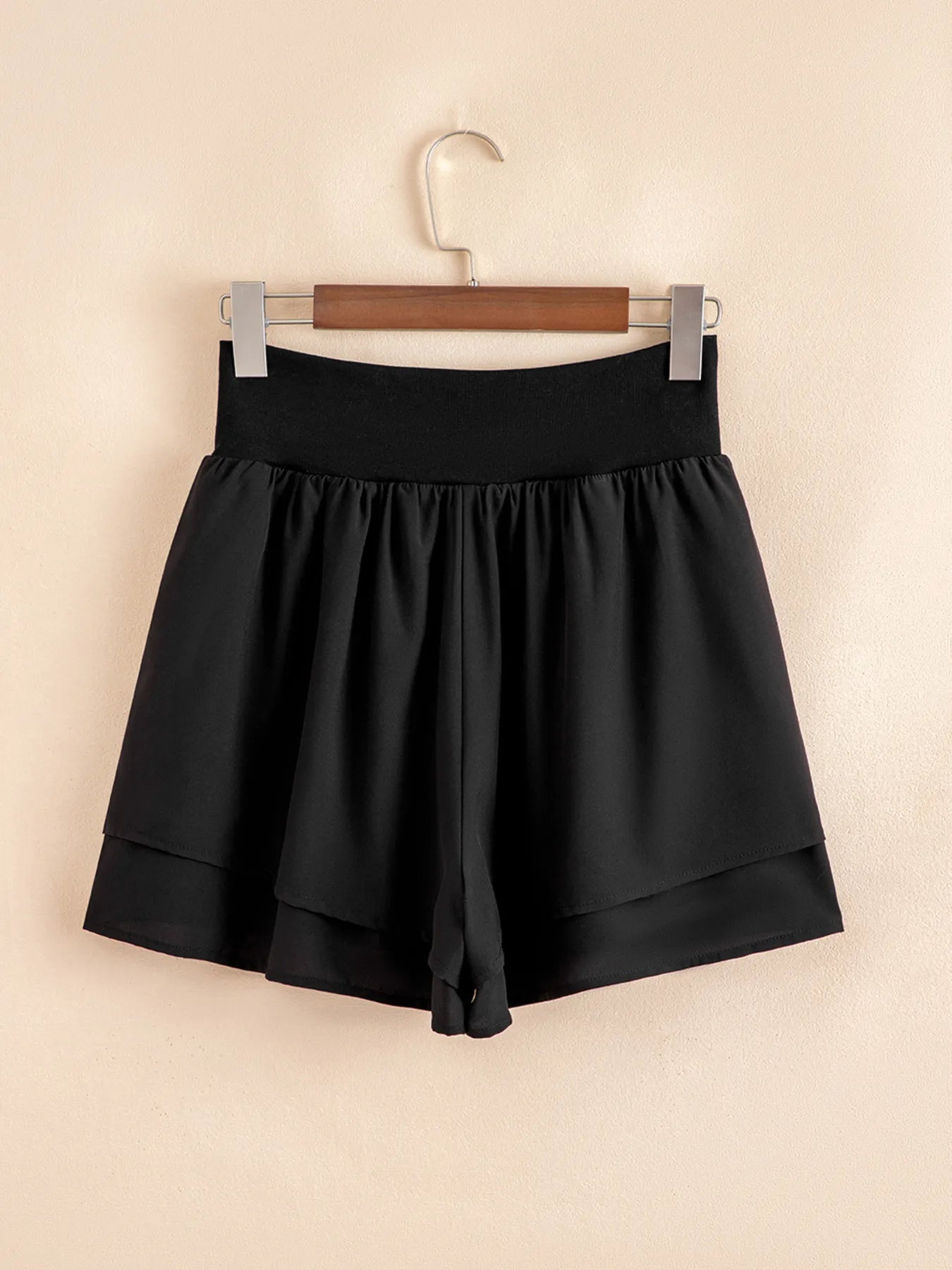 Layered Ruffle Shorts - Fashorio