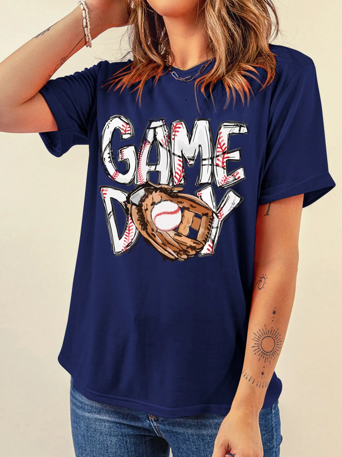 GAME DAY Graphic Short Sleeve T Shirt - Fashorio