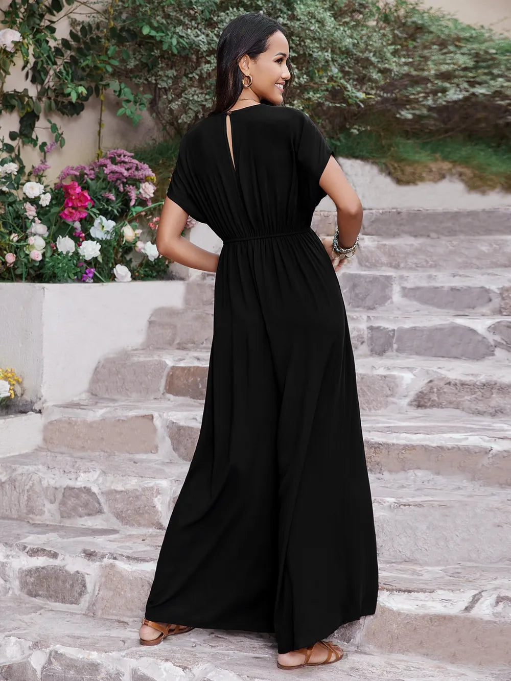 Embroidered jumpsuit lifestyle view