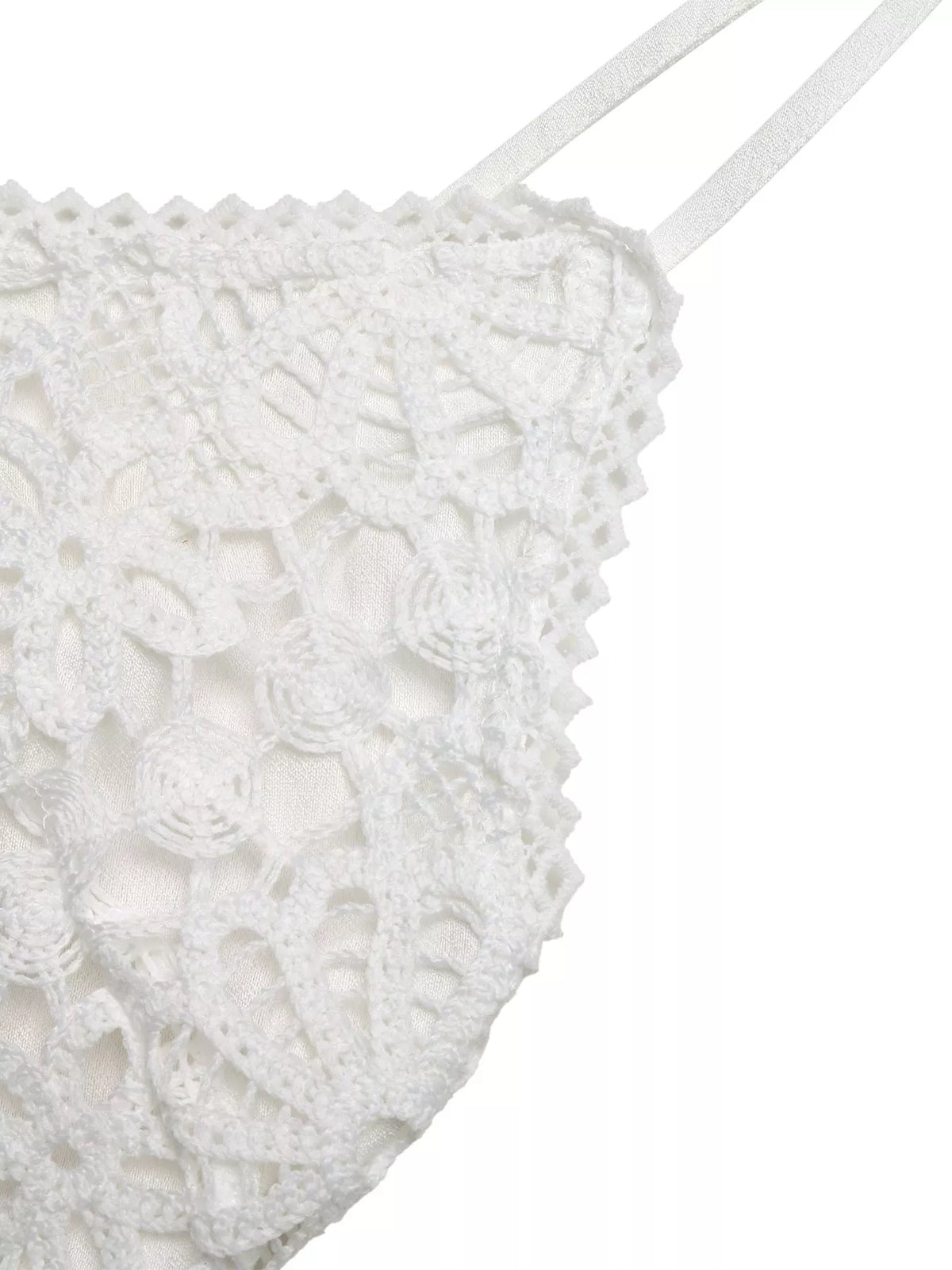 White lace flowy maxi dress full length view