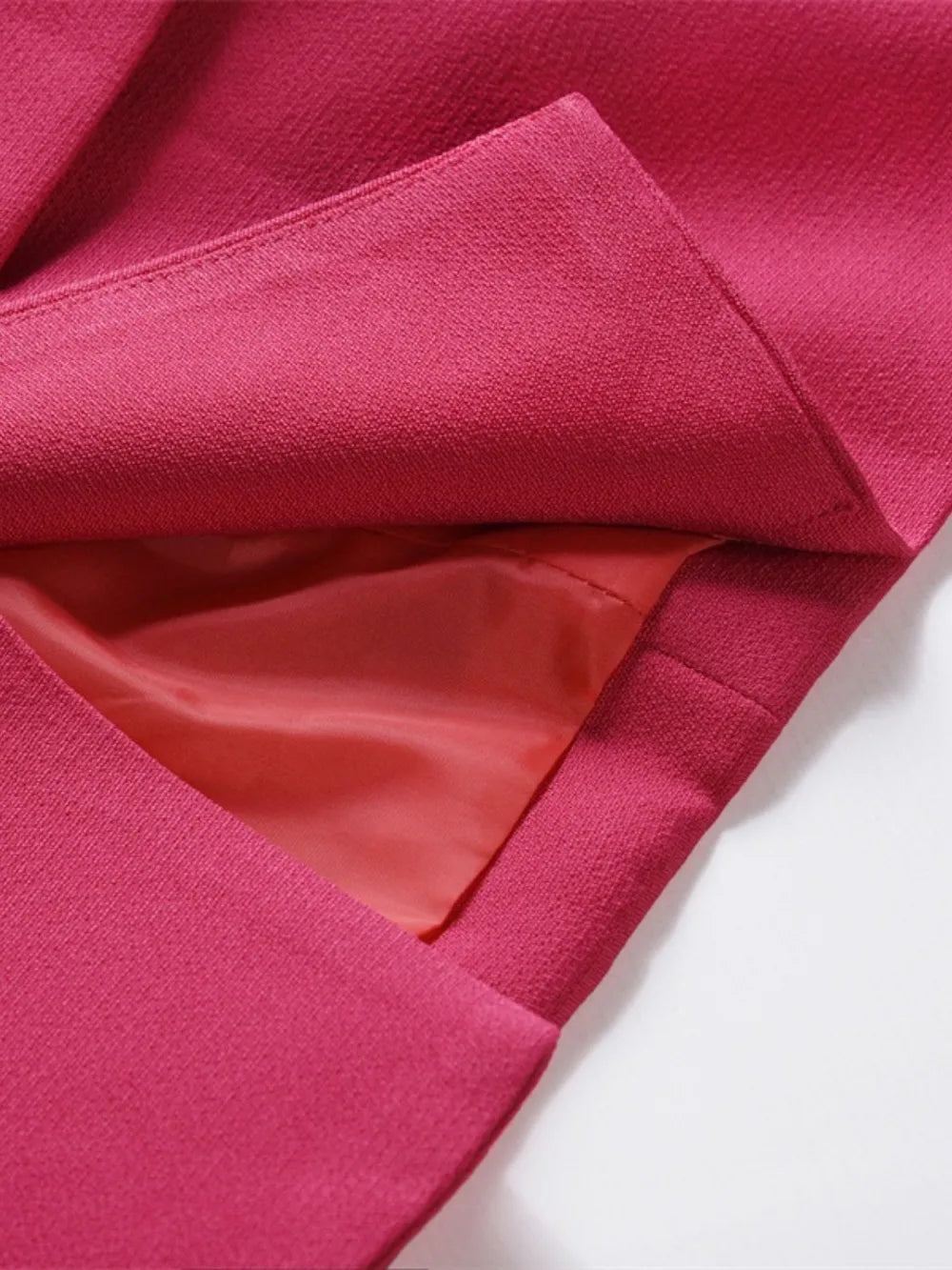 Lapel Collar Long Sleeve Blazer - Fashorio