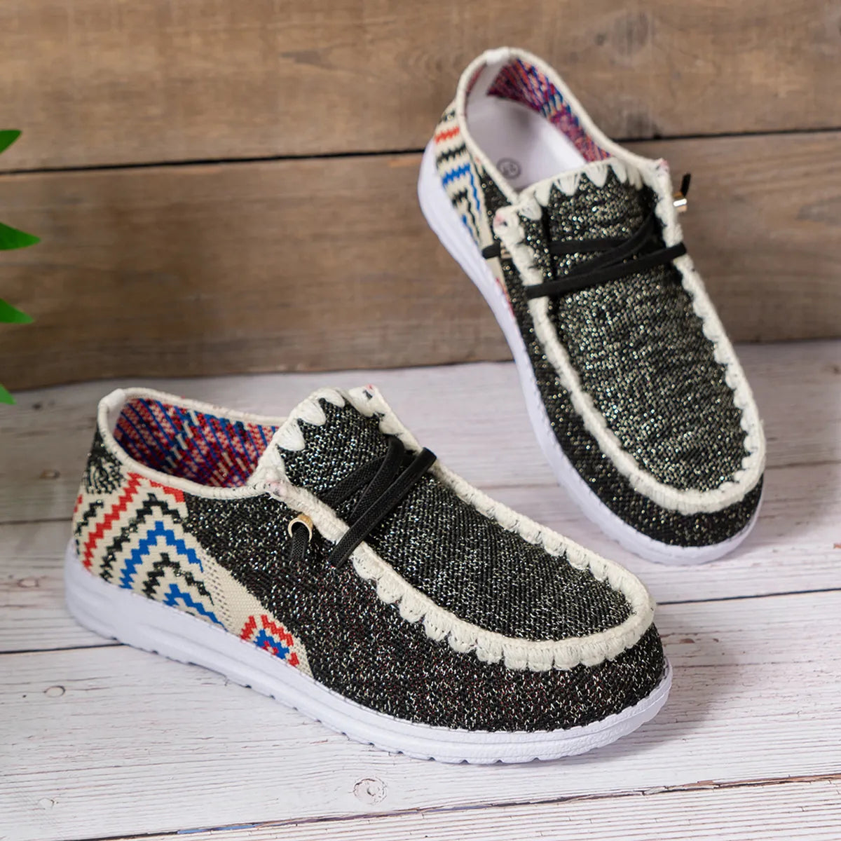 Round Toe Flats Sneakers - Fashorio