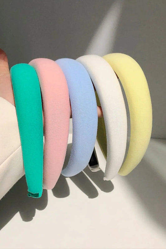 Solid Polyester Wide Headband - Fashorio