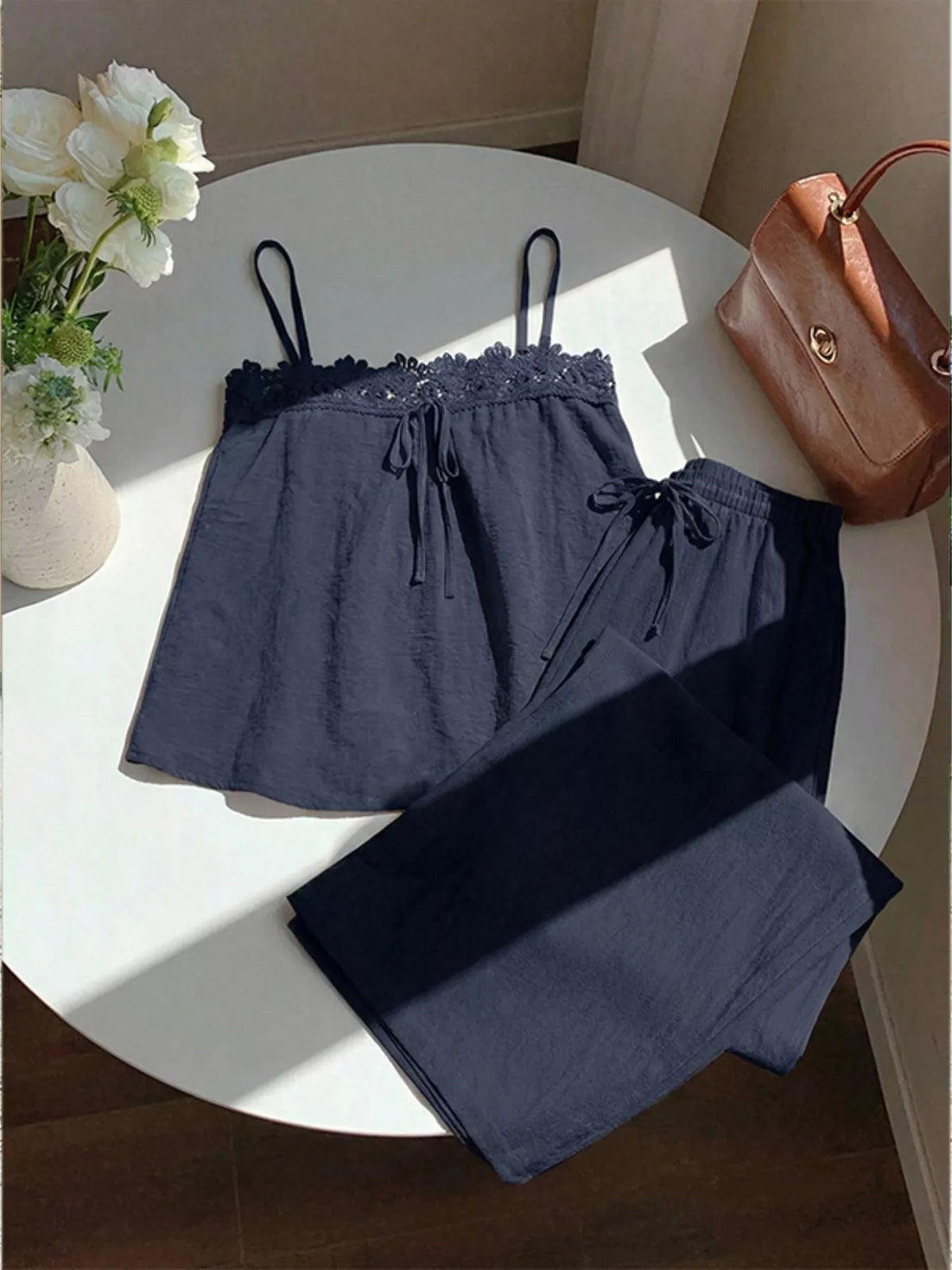 Womens lace cami set full outfit