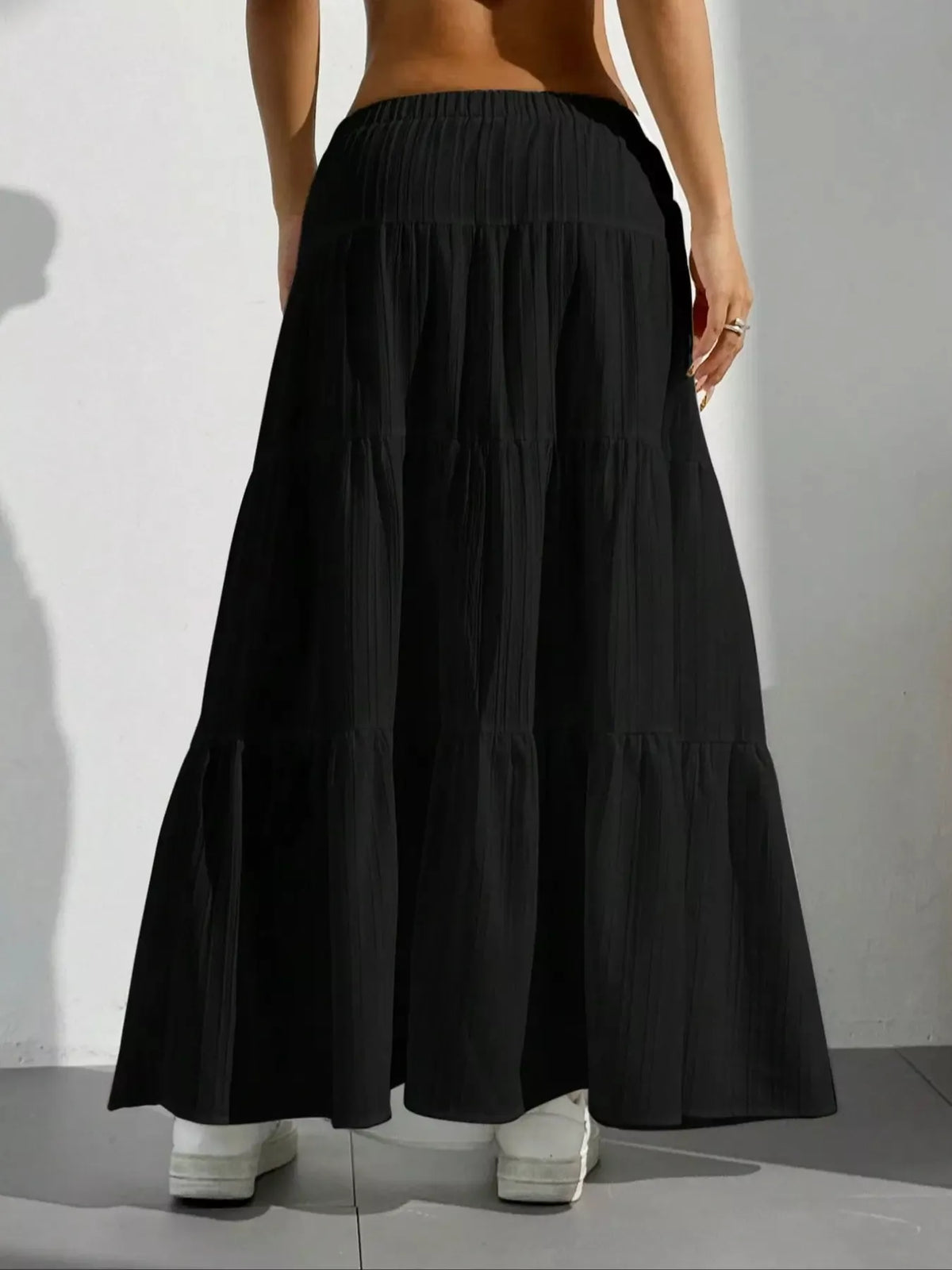 White maxi skirt full length