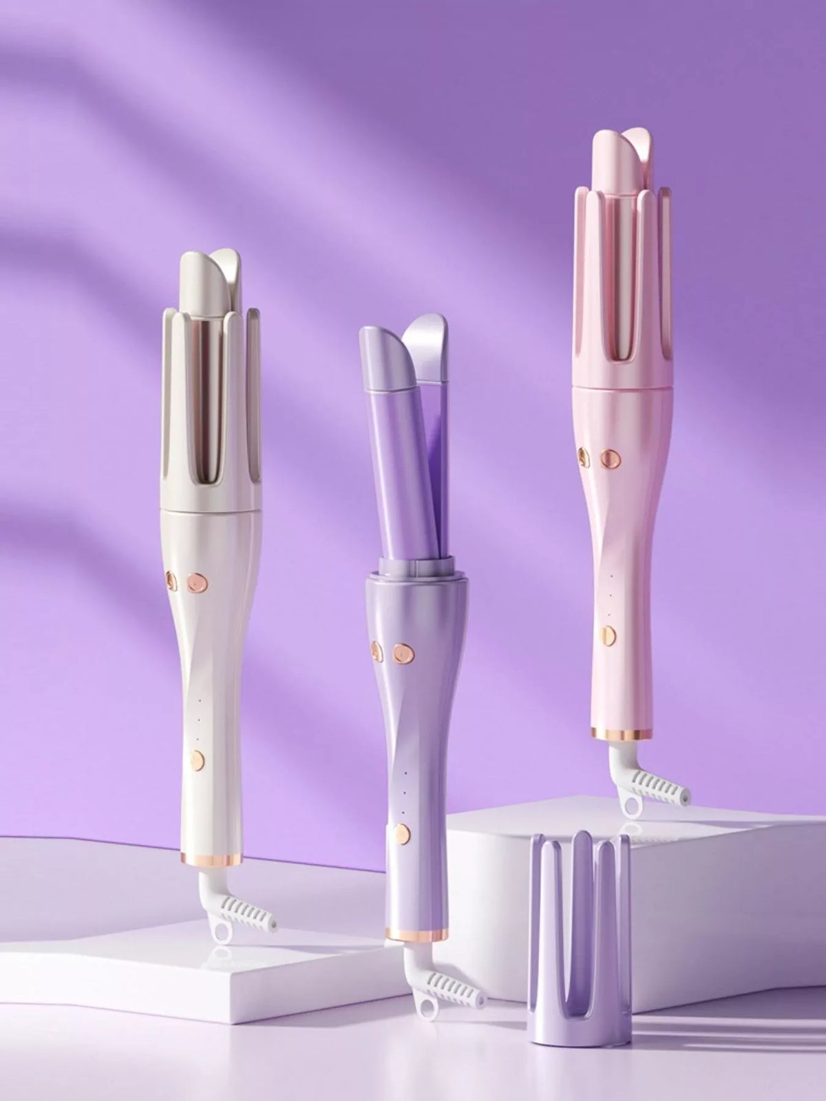 Ceramic curling iron barrel close up