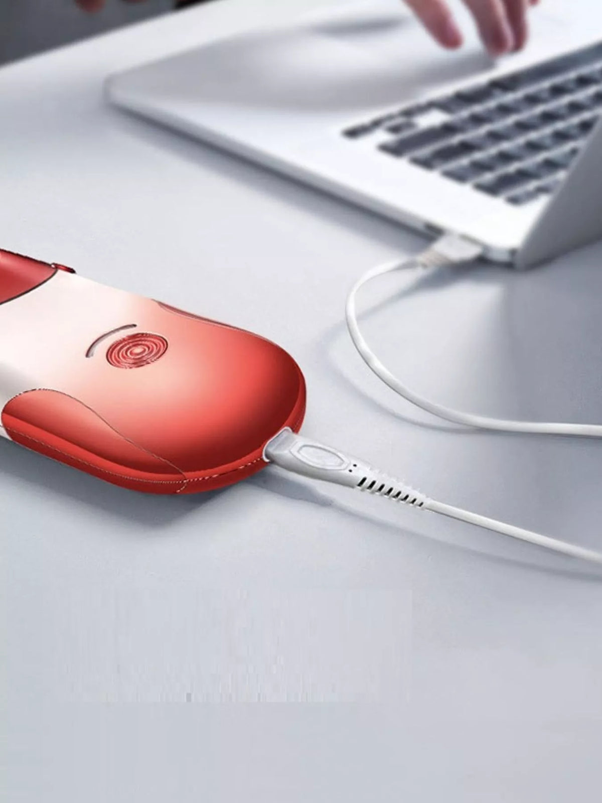 Epilator held in hand