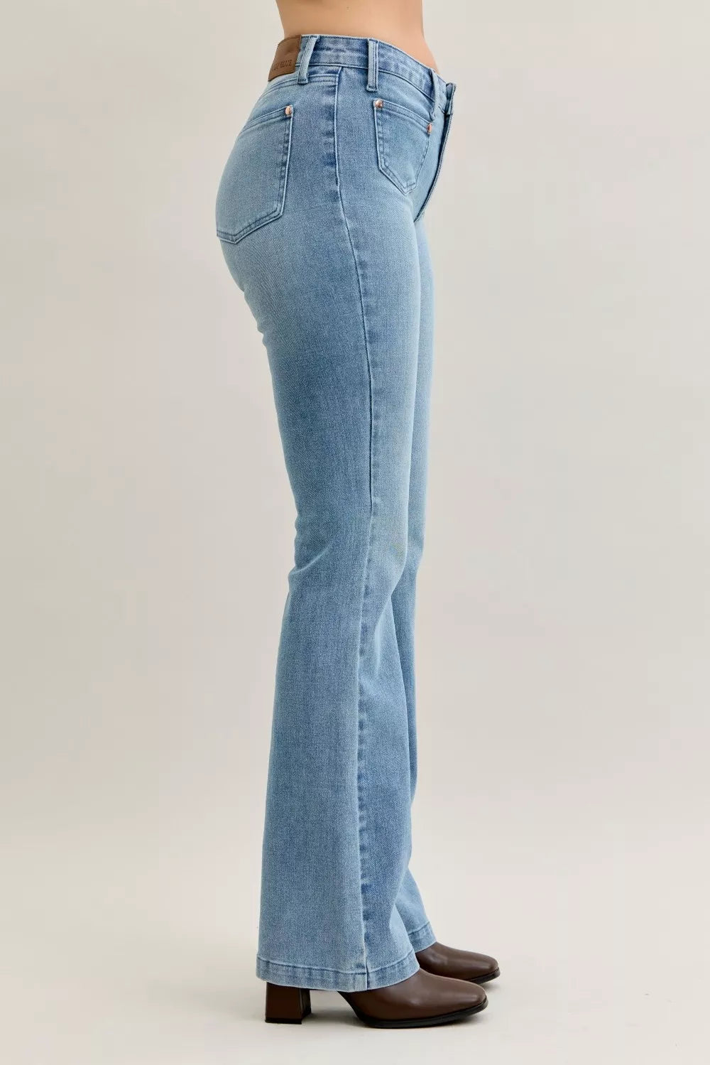 Judy Blue bootcut jeans contrast wash detail