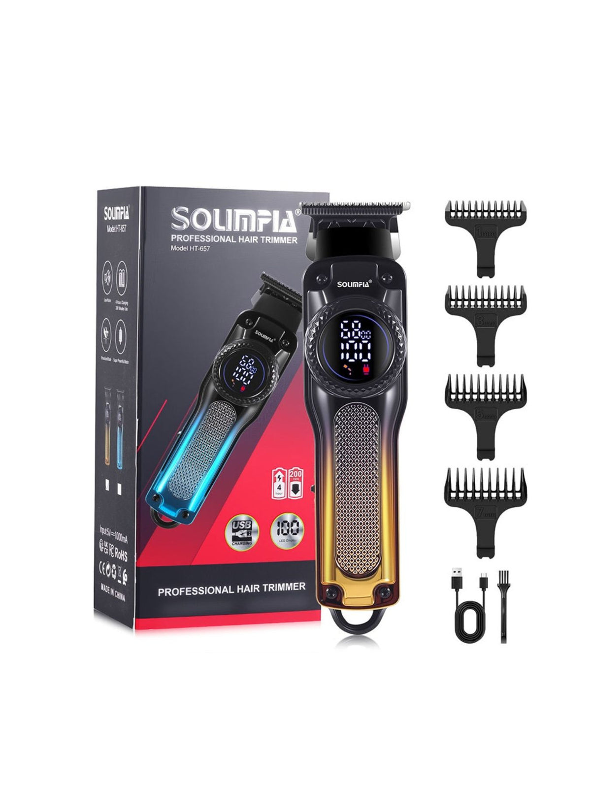 Hair clipper guide combs and accessories
