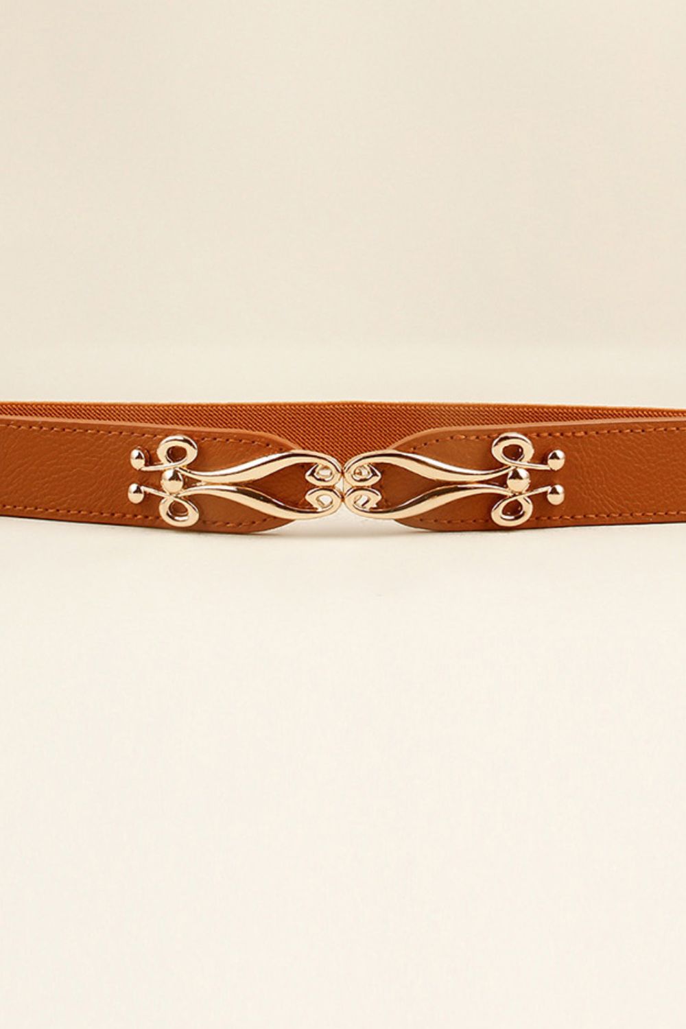 Alloy Buckle Elastic Belt - Fashorio