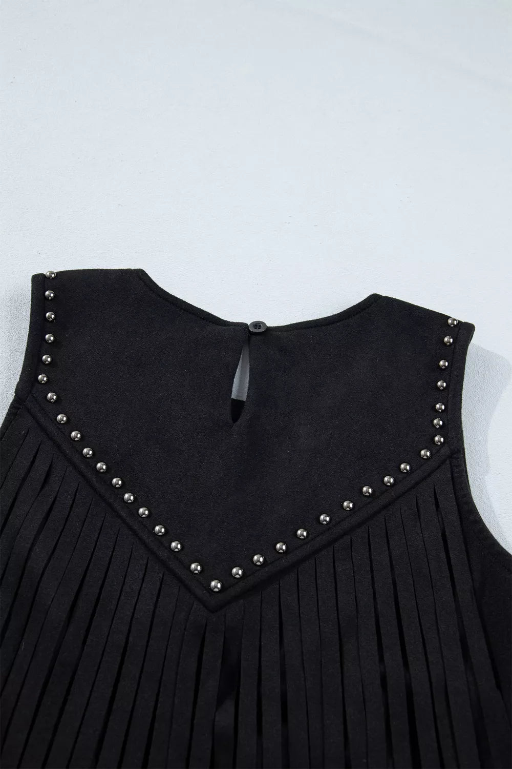 Rhinestone western top detail from below