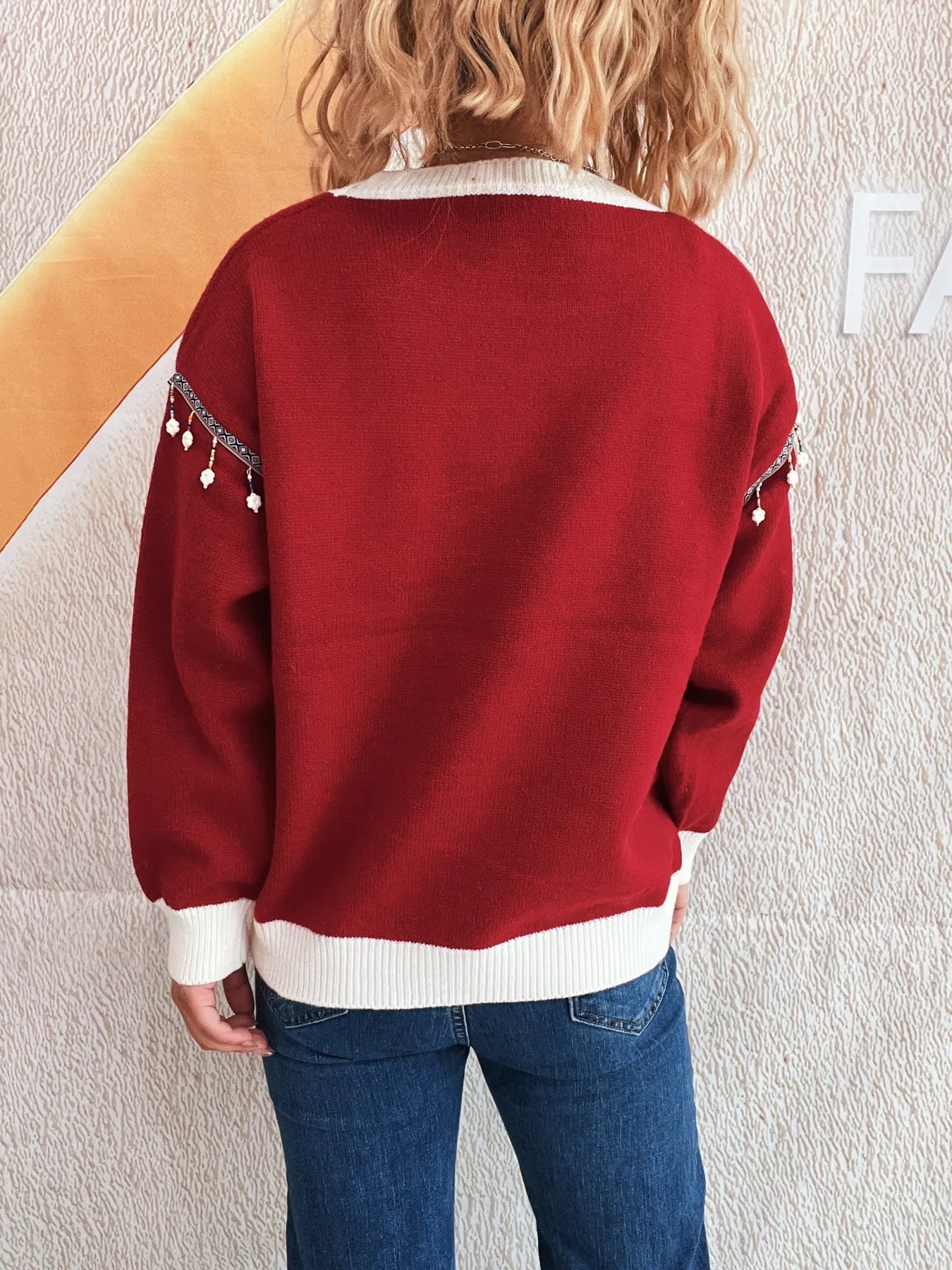 Christmas Tree Long Sleeve Sweater - Fashorio