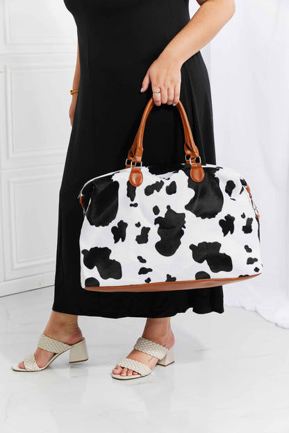 Animal Print Plush Weekender Bag - Fashorio
