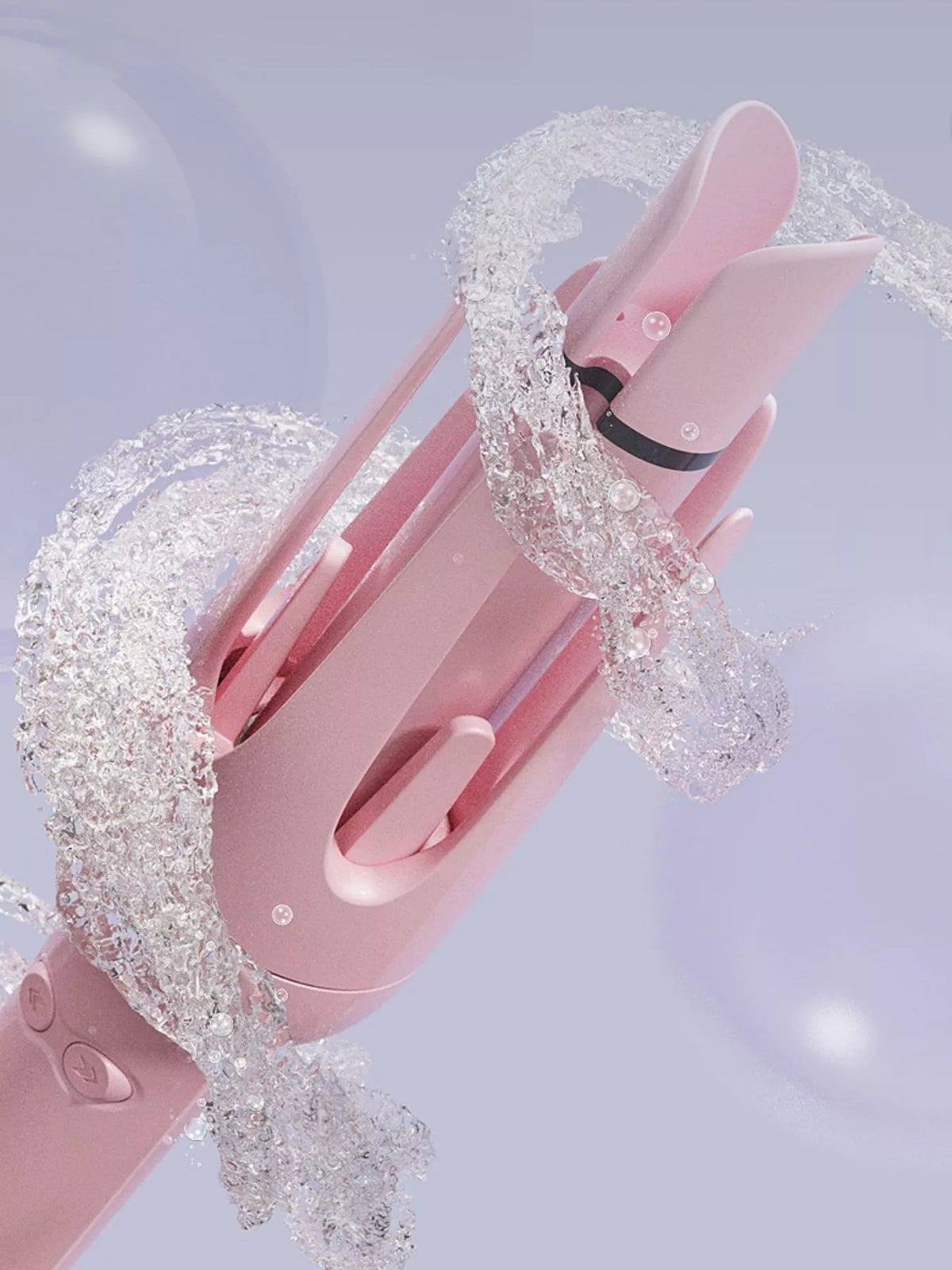 Curling iron shown upright