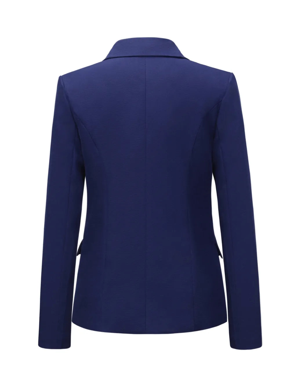 Lapel Collar Long Sleeve Blazer - Fashorio