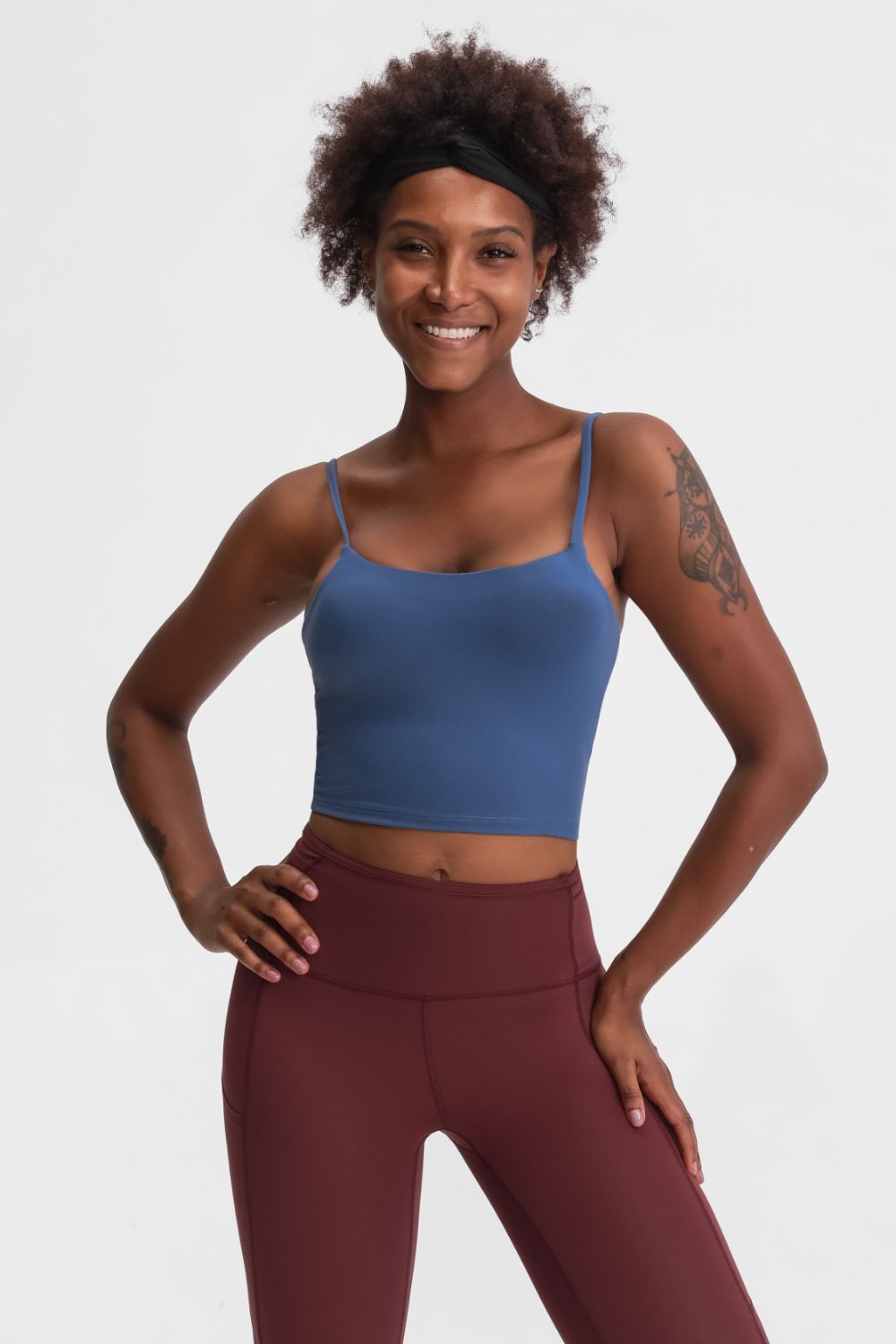 Millennia Feel Like Skin Scoop Neck Sports Cami - Fashorio