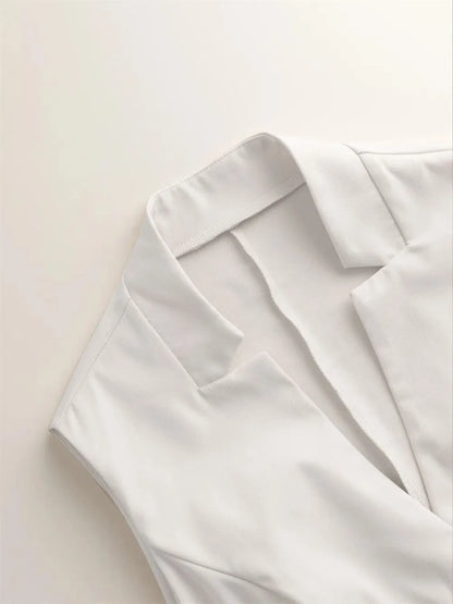 Button Down Vest Coat - Fashorio