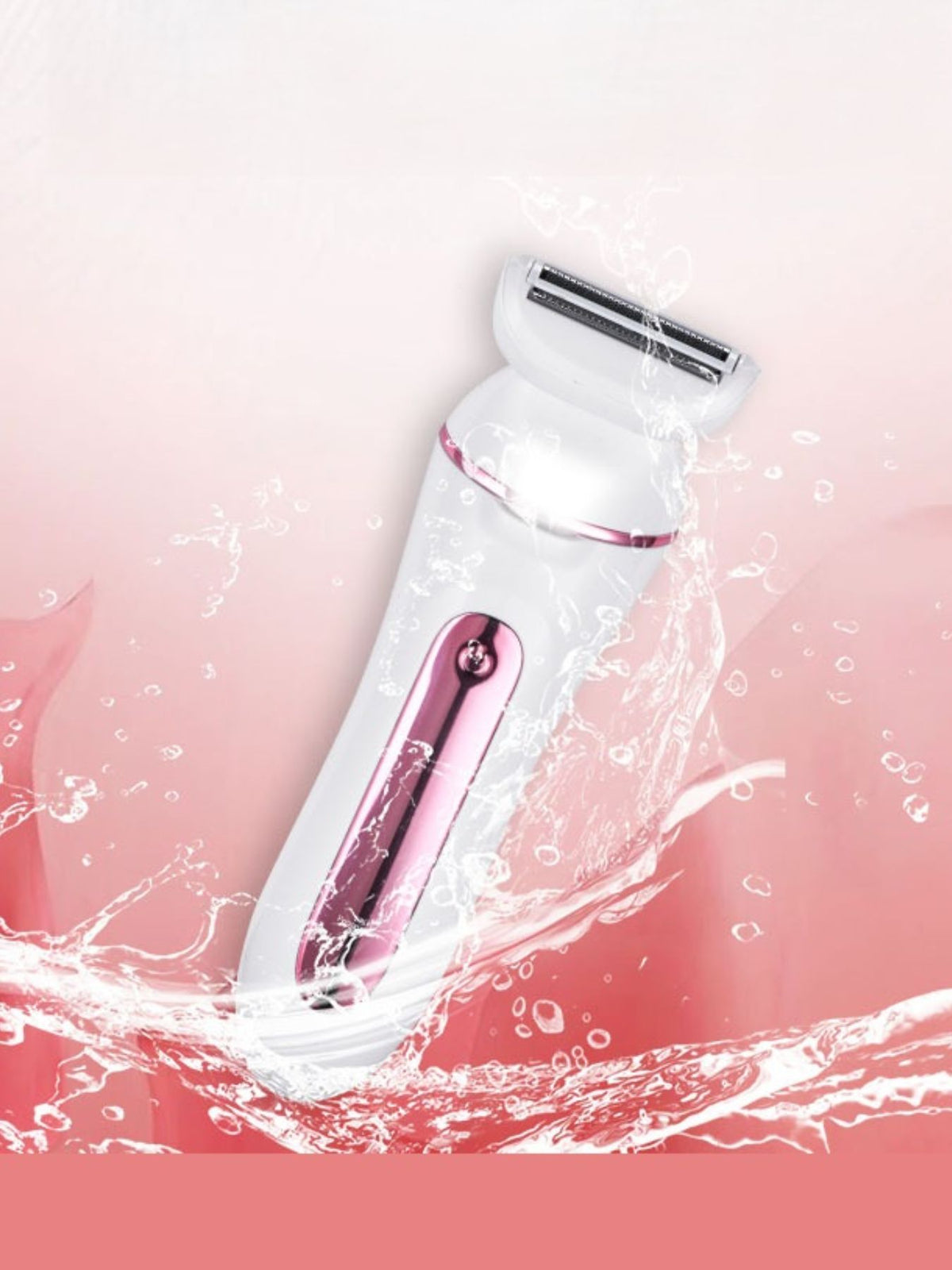 Epilator being used on leg