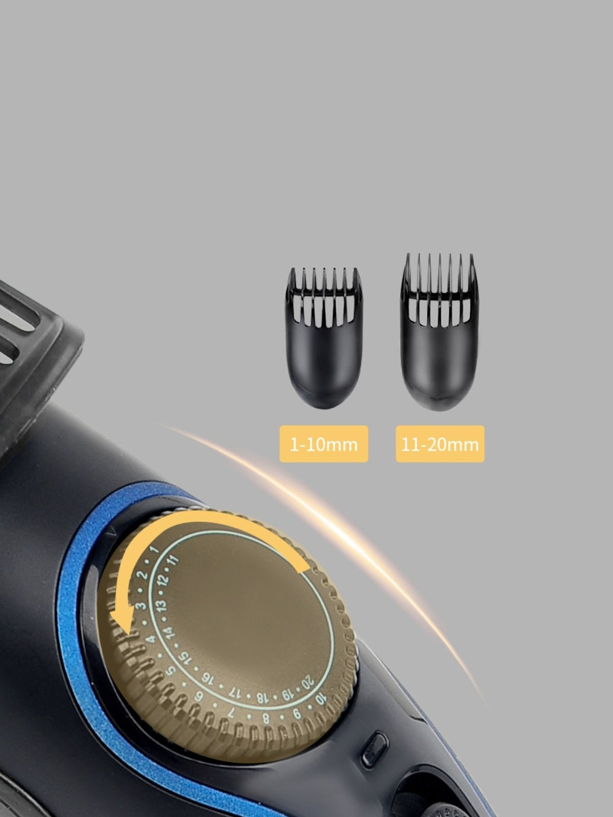 Guide combs for the hair clipper