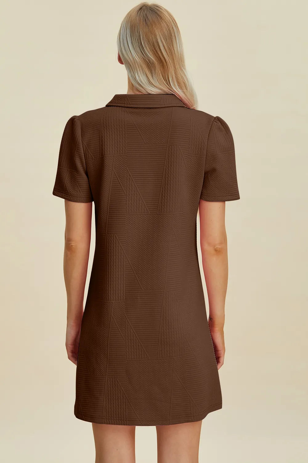 Texture Short Sleeve Dress, view 24