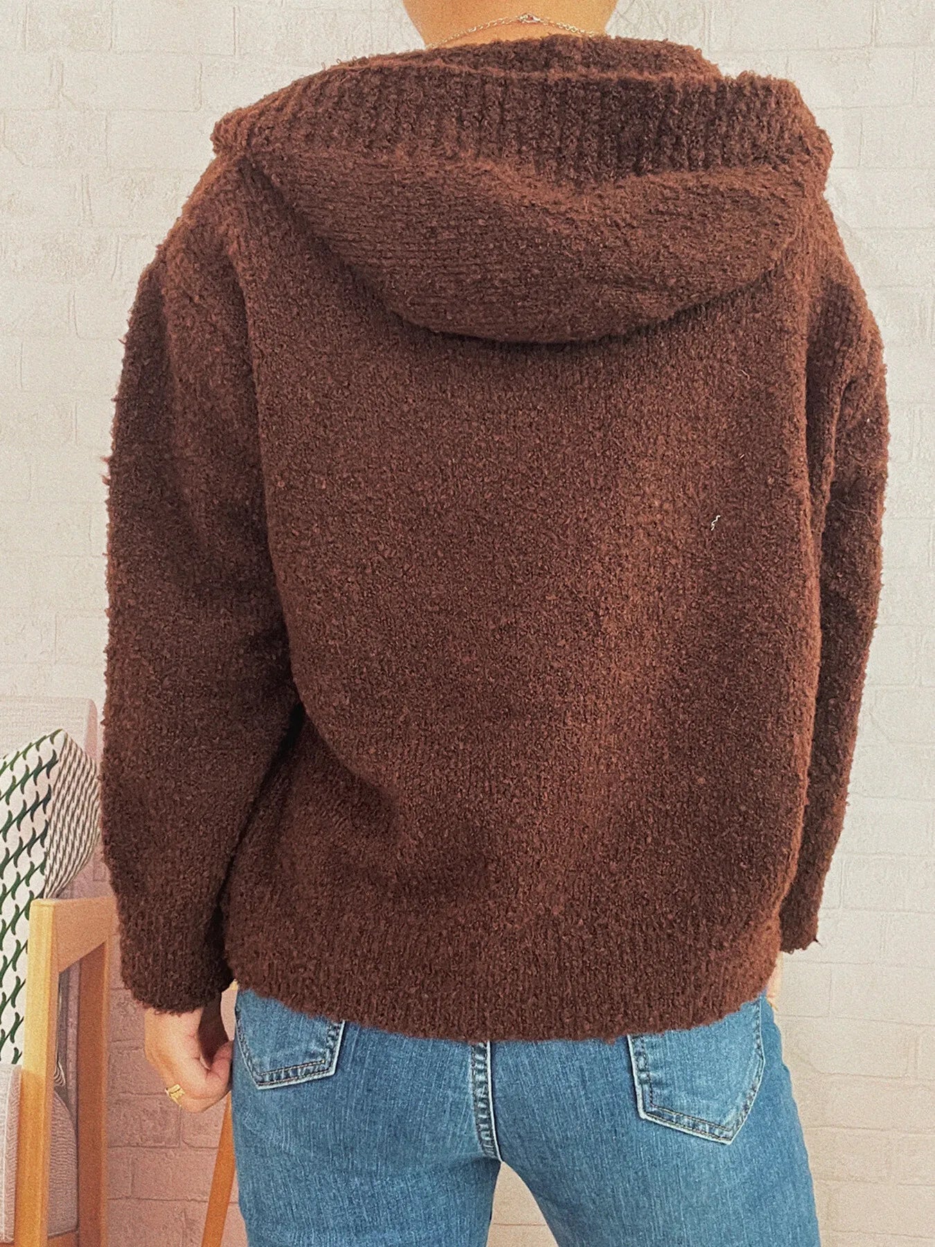 Cozy Button-Up Hooded Cardigan - Fashorio