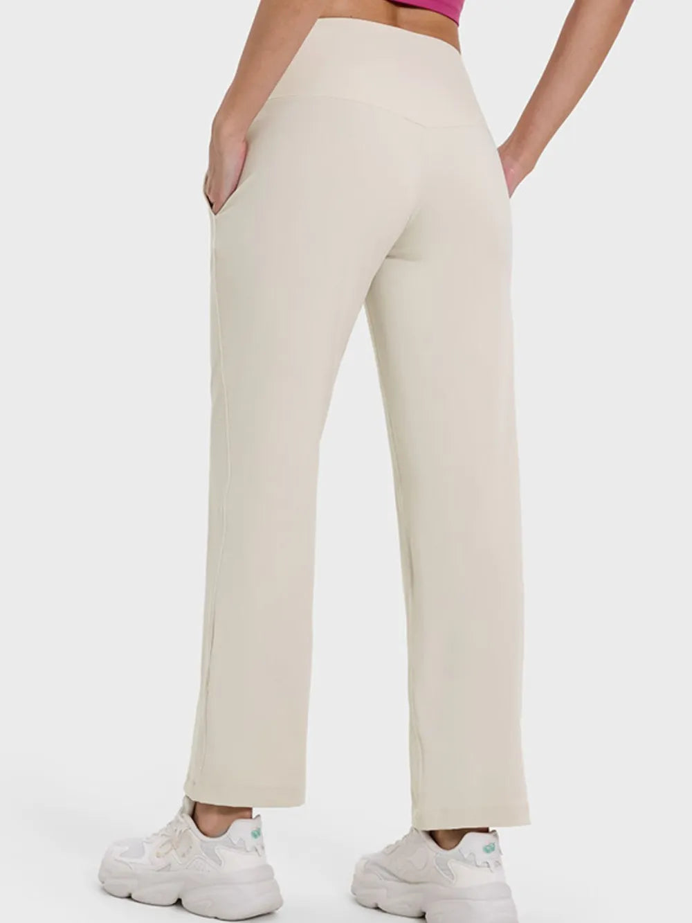 Millennia Pocketed High Waist Active Pants - Fashorio
