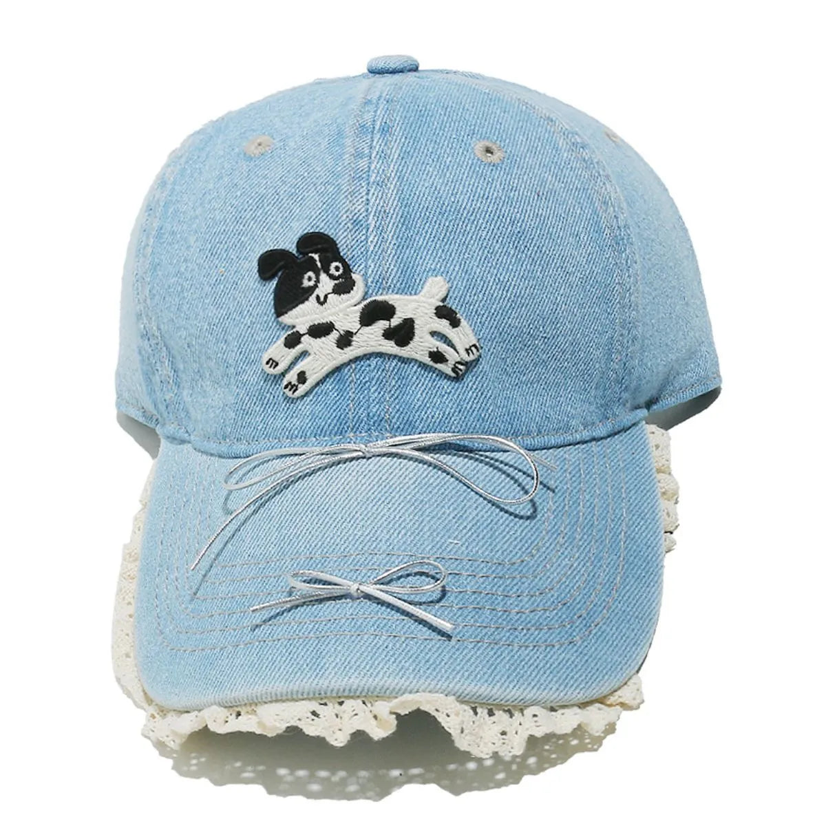 Dog Bow Adjustable Baseball Cap - Fashorio
