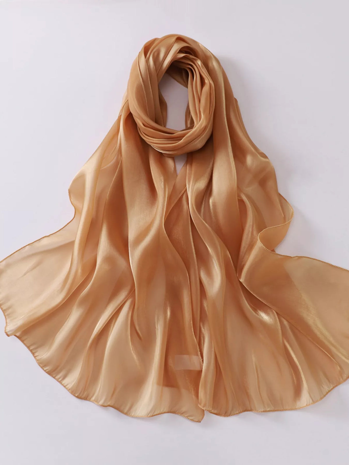 Solid color organza scarf color option five
