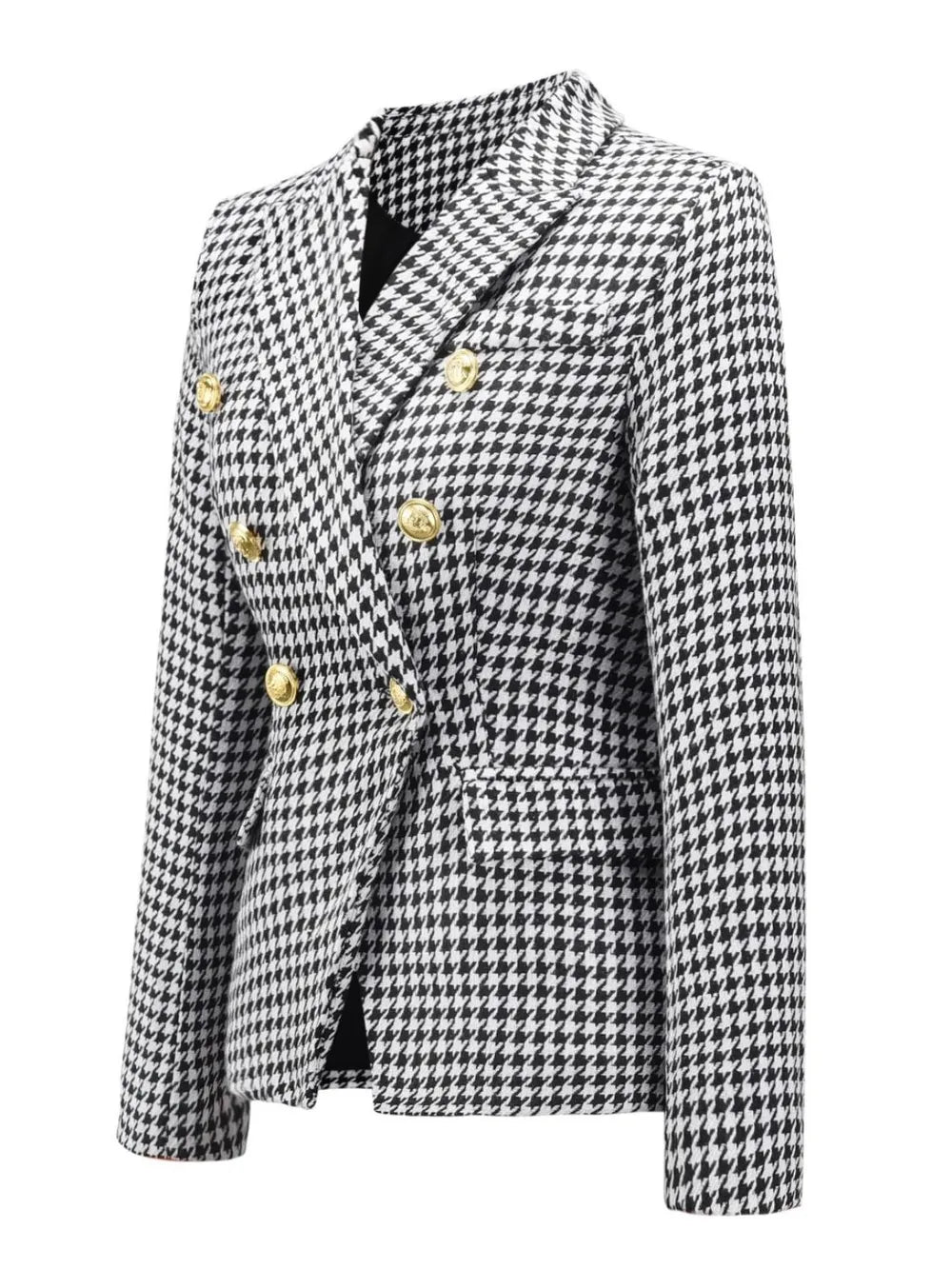 Lapel Collar Long Sleeve Blazer - Fashorio