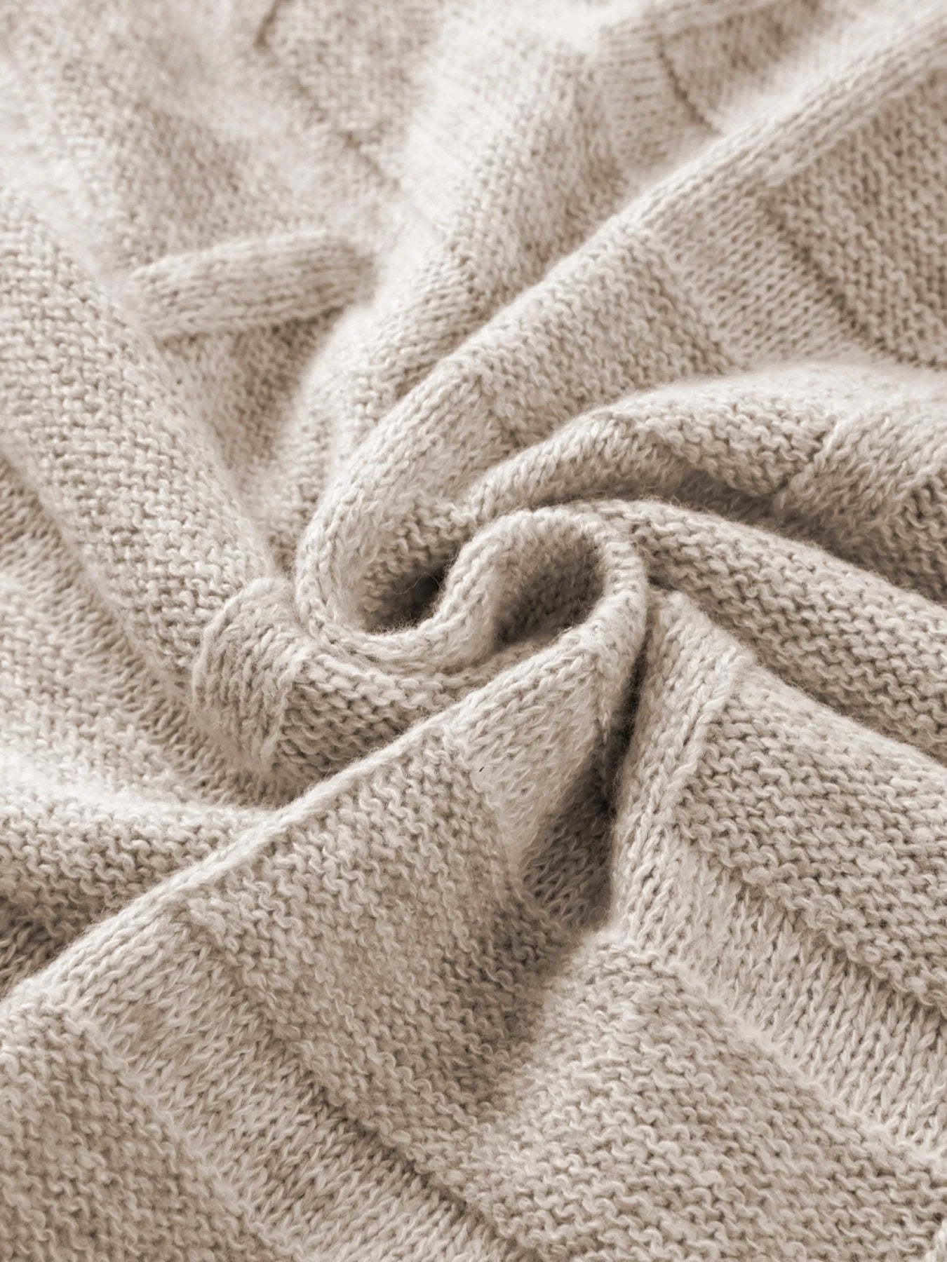 Textured Knit Open Front Cardigan with Pockets - Fashorio