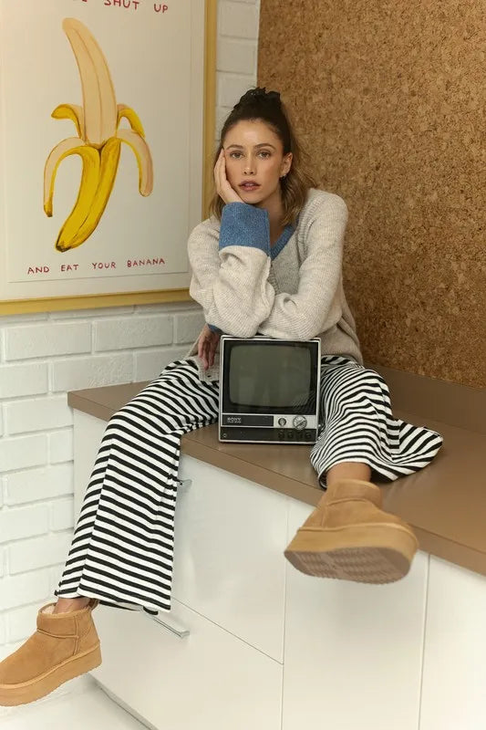 Annie Wear Contrast Trim Button Down Raglan Sleeve Cardigan - Fashorio