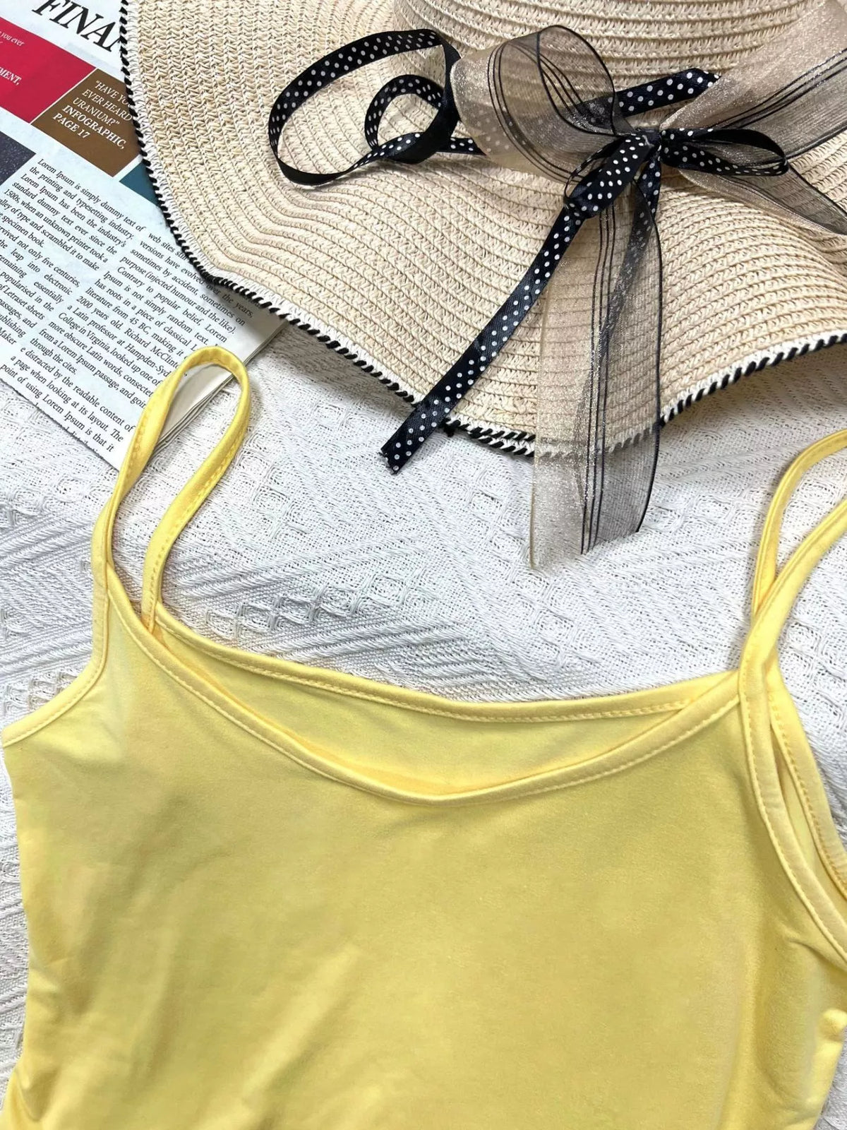 Cami and shorts two piece set fabric close up