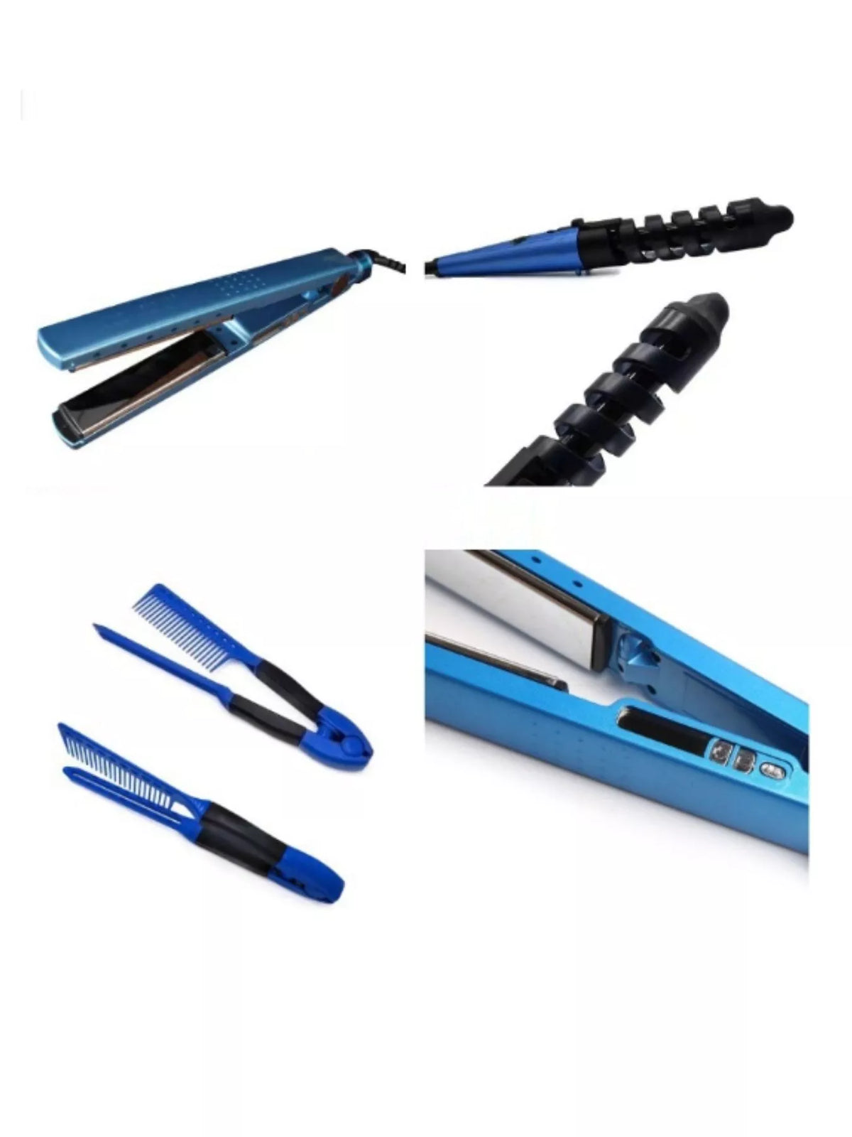 Curling iron barrel close up