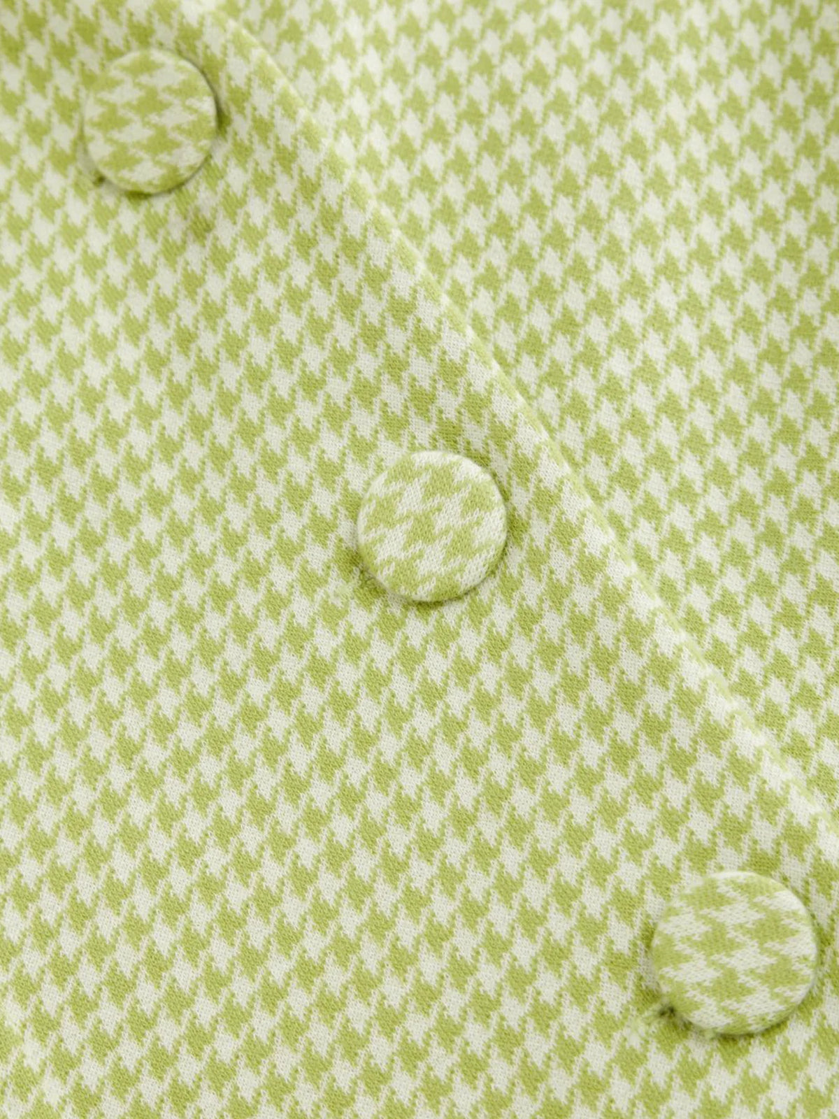 gingham button front mini dress neckline detail