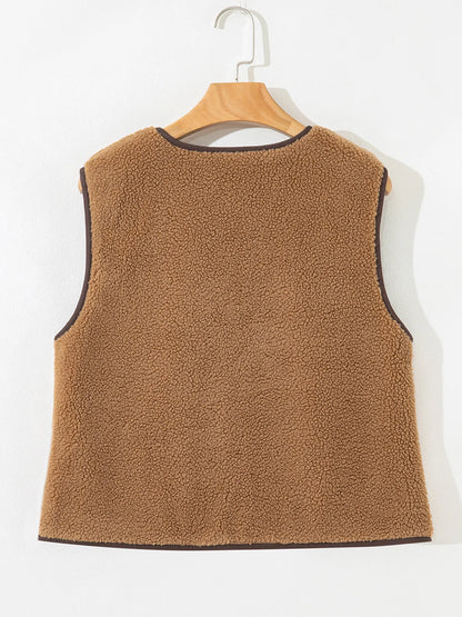 Double Tied Front Vest Coat - Fashorio