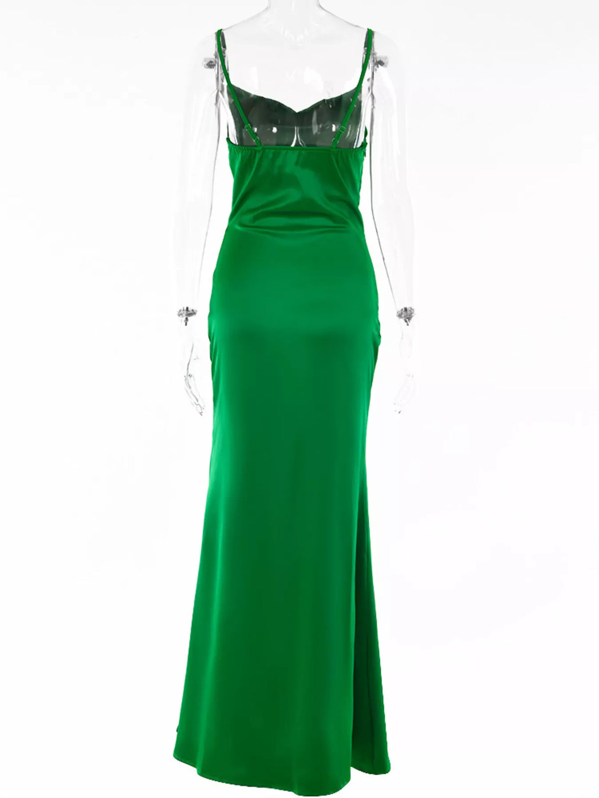 Ruched maxi dress full length styling view
