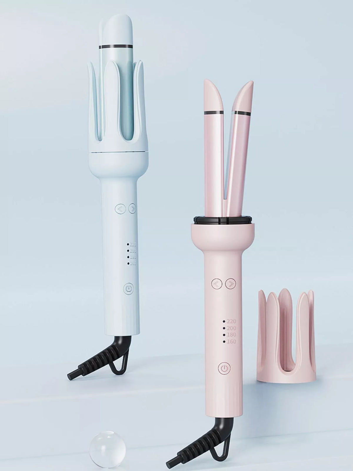Curling iron cord and handle detail