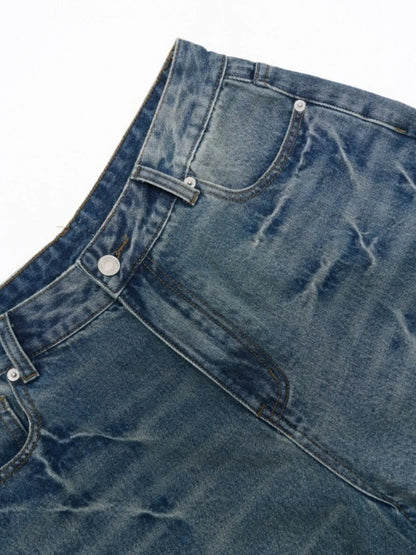 Men's Wash Relaxed Fit Denim Shorts - Fashorio