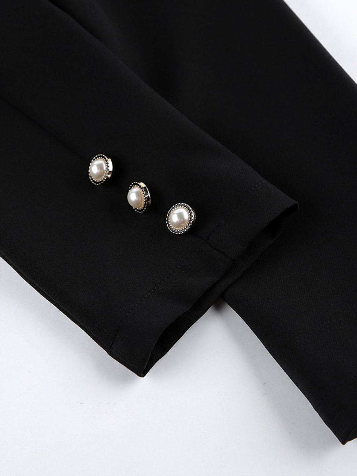 ruched surplice long sleeve dress sleeve detail
