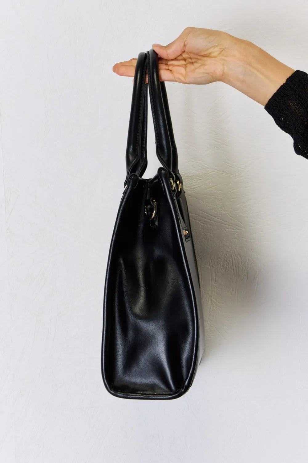 David Jones Argyle Pattern PU Leather Handbag - Fashorio