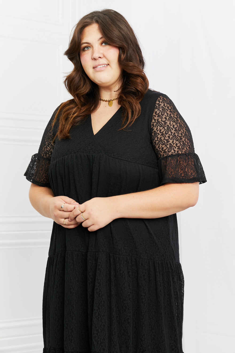 P & Rose Lovely Lace Tiered Dress view 9